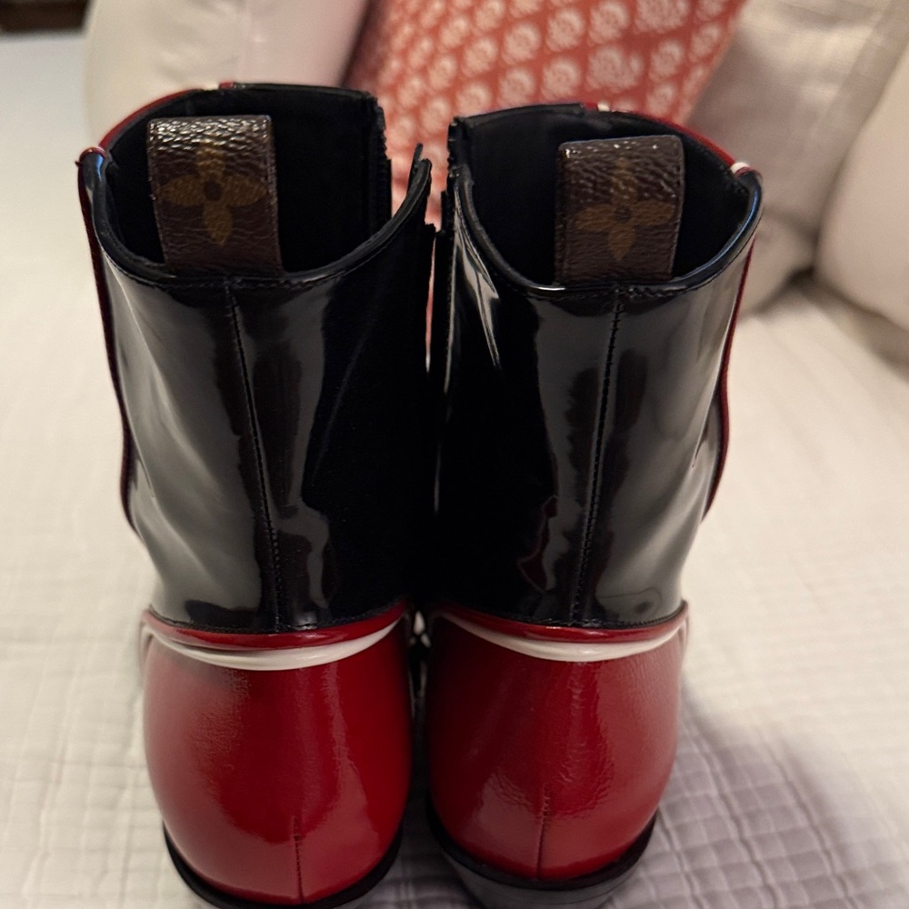 Louis Vuitton Red and Black Women's Boots - Picture 5 of 11